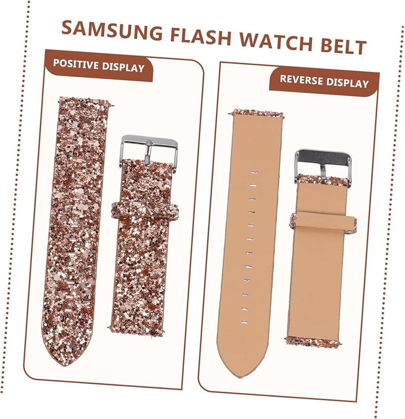 Rose Gold Replacement Strap Compatible Smartwatch Comfortable Skin Friendly Watch Band - Image 4